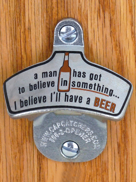 Novelty Wall-Mount Bottle Opener