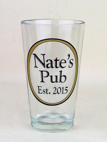 personalized pint glass