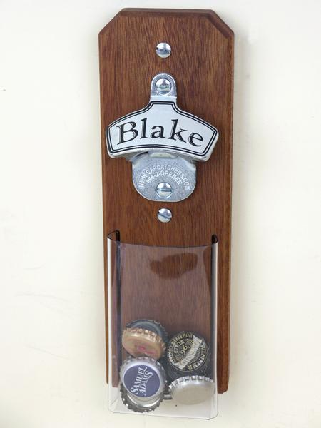 mahogany Capcatcher Bottle Opener