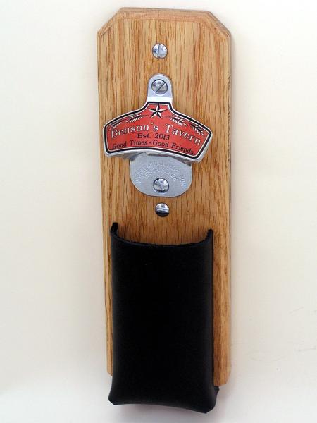 Personalized Capcatcher Bottle Opener with Tavern Look