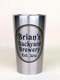 custom steel pint cup