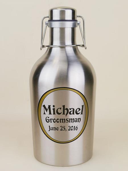 Personalized 64oz Stainless Steel Growler