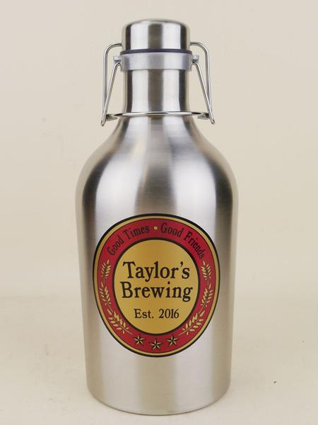Custom Tavern 64oz Stainless Steel Growler