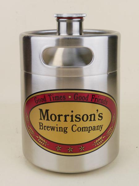 Custom Tavern 64oz Stainless Steel Mini Keg