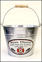Personalized Fire Department Bucket - Perfect Firefighter Gift!