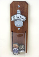 Discount Mahogany Bottle Cap Catcher, Customized