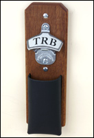 Discount Mahogany Bottle Cap Catcher, Personalized