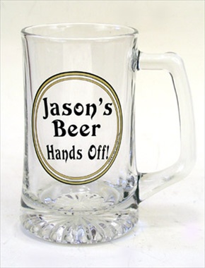 Large 25 oz Beer Mug.  Personalized Gift Mug!
