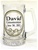 Personalized for your wedding, this 15oz sturdy beer mug holds a full bottle plus plenty of suds. Dishwasher safe.