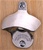 The Silver Tone Capcatcher Bottle Opener may be wall mounted or magnet mounted.