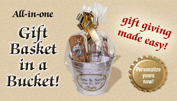 Beer Bucket Gift Baskets for Groomsmen